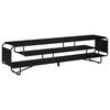 vidaXL TV-bord 180 x 36 x 45 cm Sort eg Konstrueret tr&aelig;