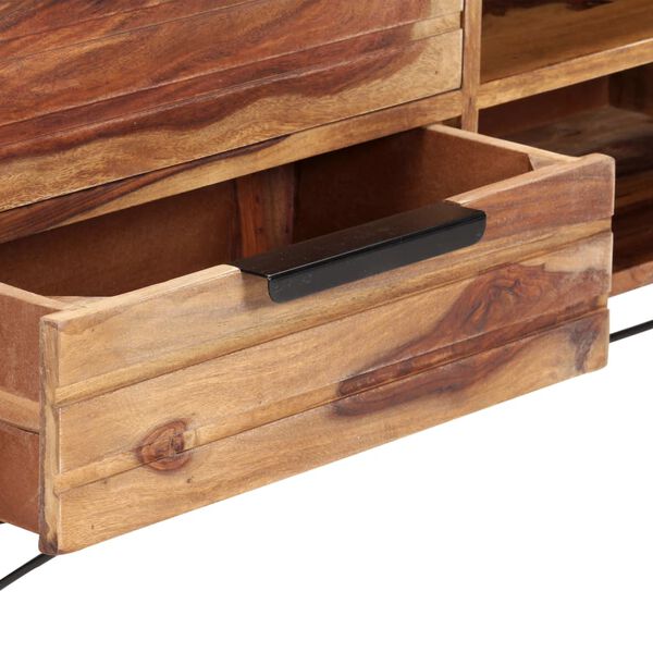 vidaXL tv-skab 140x28x47 cm massivt akacietr&aelig;