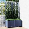 vidaXL haveplantekasse med espalier bl&aring;gr&aring; 80x40x136 cm PP