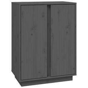 vidaXL sk&aelig;nk 60x35x80 cm massivt fyrretr&aelig; gr&aring;