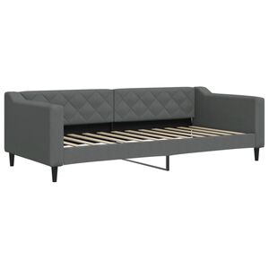vidaXL daybed 90x200 cm stof m&oslash;rkegr&aring;