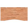vidaXL skrivebordsplade 110x(50-55)x2,5 cm massivt b&oslash;getr&aelig;