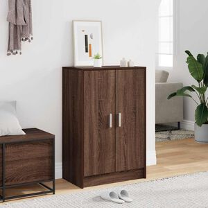 vidaXL skoskab 60x35x92 cm konstrueret tr&aelig; brun egetr&aelig;sfarve