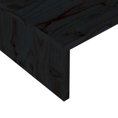 vidaXL skærmstander 60x23,5x12 cm konstrueret træ sort