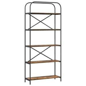 vidaXL Bogreol R&oslash;get eg 80 x 30 x 183 cm Konstrueret tr&aelig;