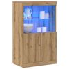 vidaXL LED Sideboard Brun 60 x 37 x 100 cm Konstrueret tr&aelig;