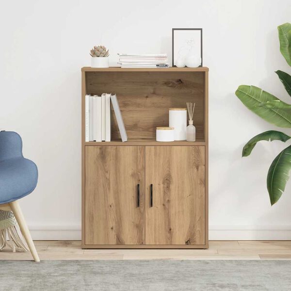 vidaXL bogreol 60x24x85 cm konstrueret træ kunsteg