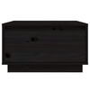 vidaXL sofabord 55x56x32 cm massivt fyrretræ sort