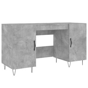 vidaXL skrivebord 140x50x75 cm konstrueret tr&aelig; betongr&aring;