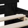 vidaXL Sengestel med hovedgærde Sort eg 90 x 190 cm Konstrueret træ