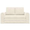 vidaXL Sovesofa 60cm Creme Fl&oslash;jl