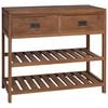 vidaXL Badev&aelig;relsesskab Naturfarvet 90 x 45 x 75 cm Massiv Teaktr&aelig;