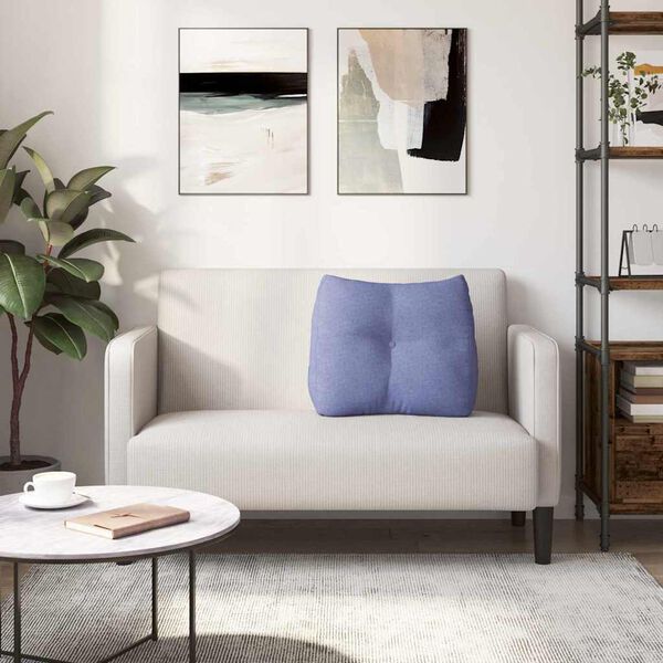 vidaXL Rygpude Jeans bl&aring; 60 x 24 x 50 cm Stof