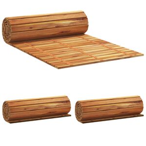vidaXL Havevej 3 stk. Naturfarvet 200 x 50 cm Massivt Akacietr&aelig;
