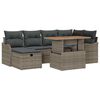 vidaXL Havesofa S&aelig;t 7 stk. Gr&aring; polyrattan