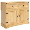 vidaXL K&oslash;kkenvogn 2 pcs Honning Voks 112 x 70 x 91,5 cm Massiv fyr