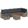 vidaXL Havesofa S&aelig;t 8 stk. Gr&aring; polyrattan