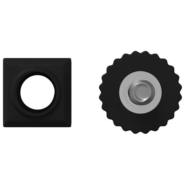 vidaXL M&oslash;belleveler Indstillelig 12 pcs Sort M6 PP