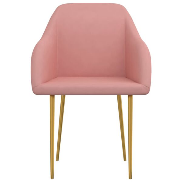 vidaXL spisebordsstole 2 stk. fl&oslash;jl lyser&oslash;d