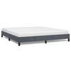vidaXL sengestel uden madras m&oslash;rkegr&aring; California king size velour