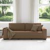 vidaXL 3-personers sofa 220x77x82 cm stof brun