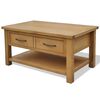 vidaXL sofabord 88x53x45 cm massivt egetr&aelig;