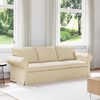 vidaXL Sofa Creme 215 x 82 x 80 cm Stof