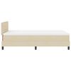 vidaXL Box spring seng med madras Creme 120 x 200 cm Stof