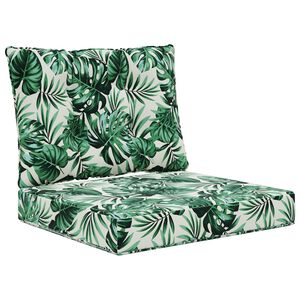 vidaXL Udend&oslash;rs Sofa Pude 2 pcs Bladm&oslash;nster Polyester