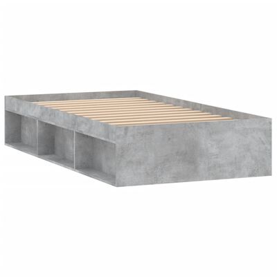 vidaXL sengeramme 90x190 cm betongrå