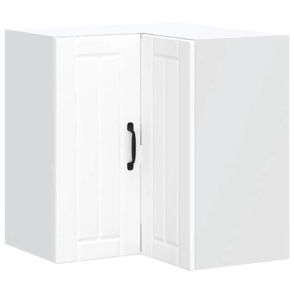 vidaXL k&oslash;kken v&aelig;g hj&oslash;rneskab Lucca konstrueret tr&aelig; hvid