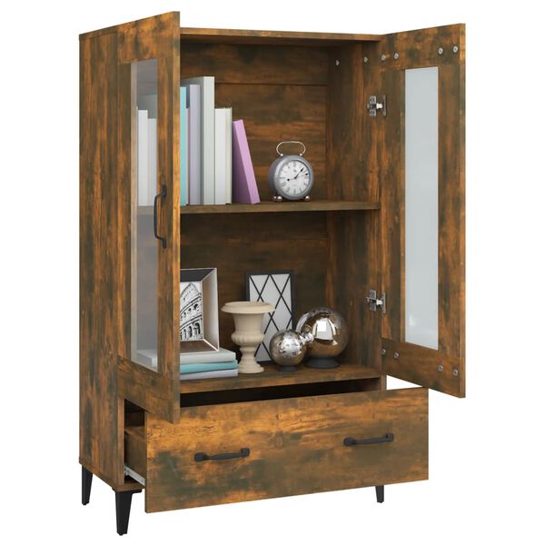 vidaXL skab 70x31x115 cm konstrueret tr&aelig; r&oslash;get egetr&aelig;sfarve