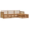 vidaXL Udend&oslash;rs sofagruppe Naturfarvet 249 x 162,5 x 73 cm