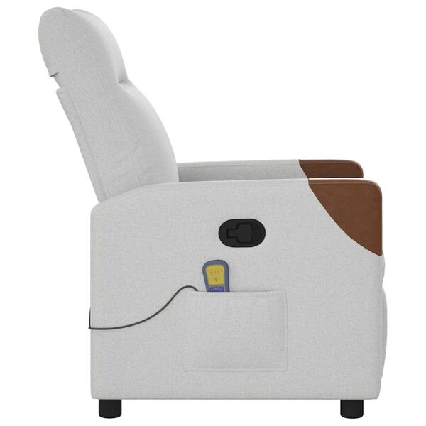 vidaXL massagestol stof skygr&aring;