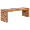 vidaXL tv-bord 110x60x38 cm massivt teaktr&aelig;