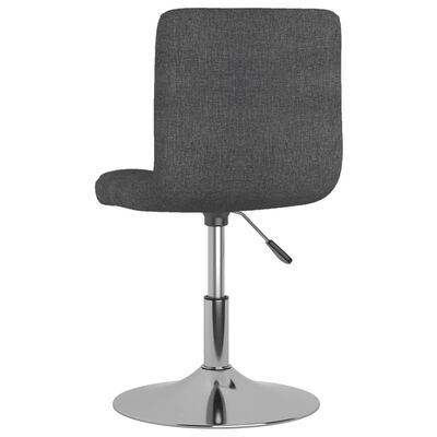 vidaXL drejelige spisebordsstole 6 stk. stof mørkegrå