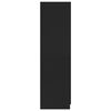 vidaXL klædeskab 80x52x180 cm konstrueret træ sort