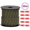 vidaXL selvlysende bardunline med bardunsp&aelig;nder 50 m 4 mm