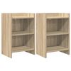 vidaXL Sengeborde 2 stk. Sonoma-eg 40 x 30 x 60 cm Konstrueret tr&aelig;