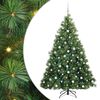 vidaXL Kunstigt juletr&aelig; med 300 LED'er Gr&oslash;n 180 cm PE og PVC