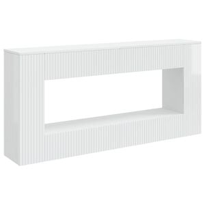 vidaXL Konsolbord H&oslash;jglans Hvid 155 x 29 x 74 cm Konstrueret tr&aelig;