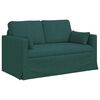 vidaXL Sofa 2 pcs M&oslash;rkegr&oslash;n 139 x 78 x 80 cm Stof