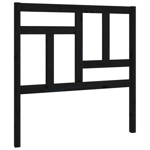 vidaXL sengeg&aelig;rde 95,5x4x100 cm massivt fyrretr&aelig; sort