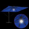 vidaXL Roma Parasol Blå 286 x 285 x 270 cm Aluminium og Polyester