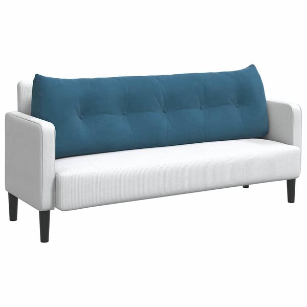 vidaXL Rygpude Bl&aring; 160 x 24 x 50 cm Fl&oslash;jl