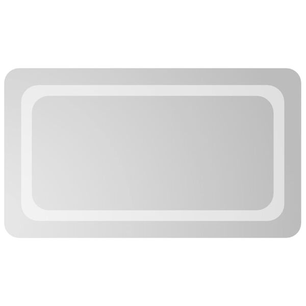 vidaXL badev&aelig;relsesspejl med LED-lys 40x70 cm