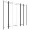vidaXL 6-panels rumdeler 240x200 cm stof hvid