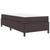 vidaXL Box spring seng M&oslash;rk Brun 80 x 200 cm Stof
