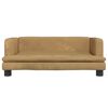 vidaXL sofa til b&oslash;rn 80x45x30 cm velour brun