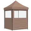 vidaXL Party Tent Brun 200 x 200 x 306 cm Oxford stof